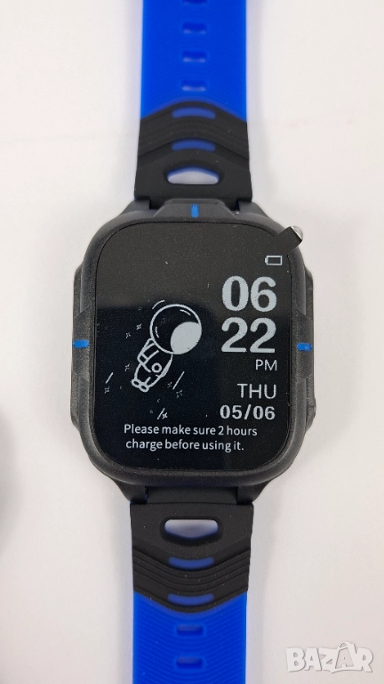 Нов Детски Смарт Часовник - Син Цвят, снимка 1