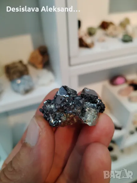 Галенит с пирит от Мадан, много изгодно , снимка 1