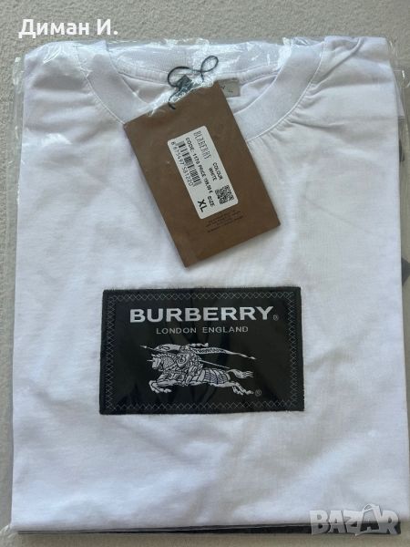 BURBERRY Tениска (Бяла) ., снимка 1