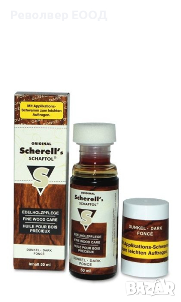 Масло за дърво - Sherell's SCHAFTOL dark, 50 ml. "BALLISTOL", снимка 1