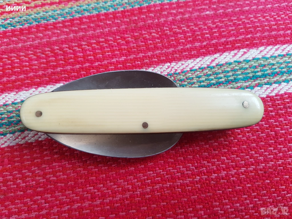 Сгъваема лъжица Слонова кост, снимка 1