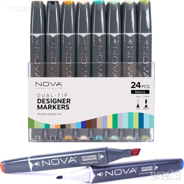 NOVA Dual-Tip Designer Markers-маркери, снимка 1