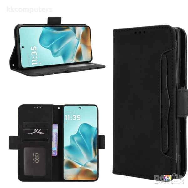 Motorola Edge 60 5G / 60 Fusion 5G Multiple Card Slots /Magnetic Wallet Калъф и Протектор, снимка 1