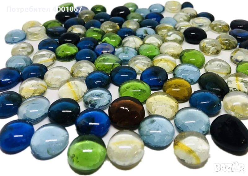 пъстроцветни стъклени перли, снимка 1