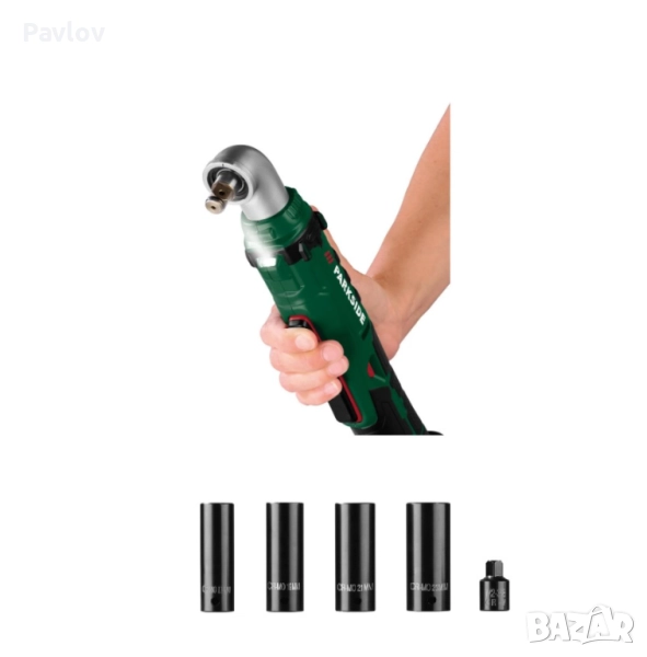 Тресчотка PARKSIDE 20V (½") - 76Nm + 4 ударни вложки, снимка 1