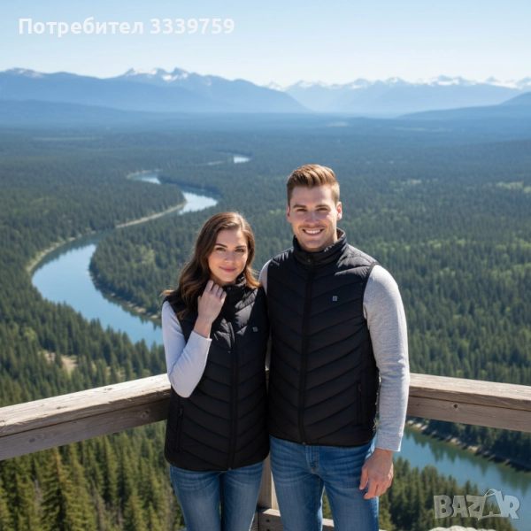 Електрически отопляем елек за зимния период с USB захранване - Unisex, снимка 1