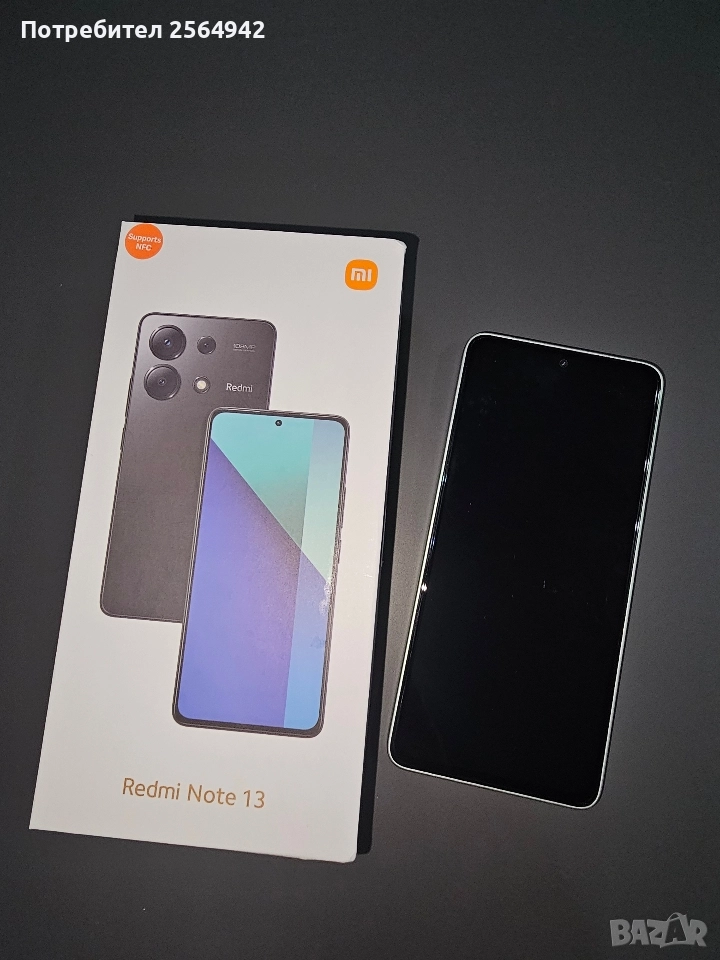 Redmi Note 13 Mint Green 256 GB, снимка 1