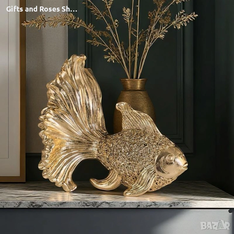 Декоративна статуетка Златната рибка, снимка 1
