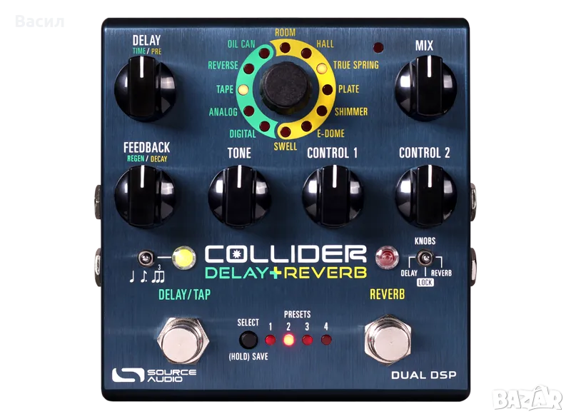 КУПУВАМ Source Audio SA 263 Collider Delay/Reverb Eфект за китара, снимка 1