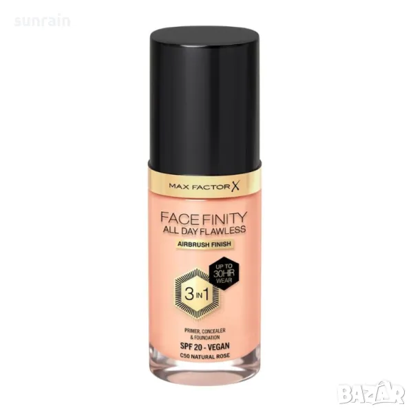 MAX FACTOR Фон дьо тен FACEFINITY ALL DAY FLAWLESS 3 в 1, снимка 1