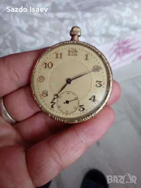 джобен часовник позлатен , снимка 1
