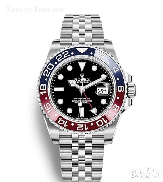 Мъжки луксозен часовник Rolex GMT-MASTER II Pepsi 126710BLRO, снимка 1