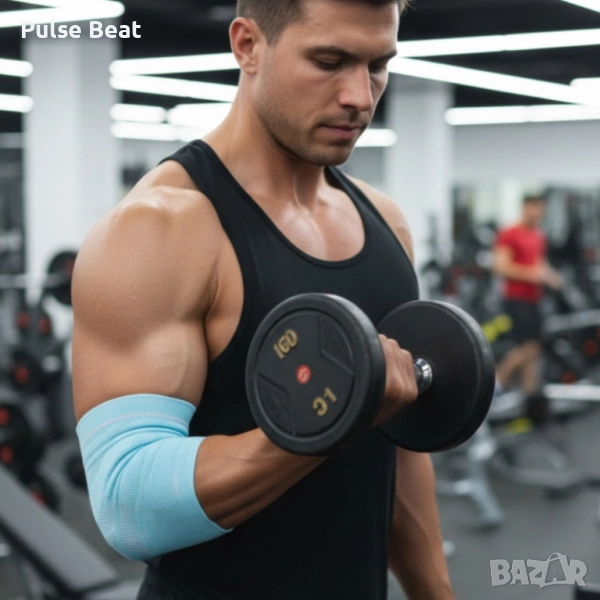 Удобен и дишащ еластичен бинт за облекчаване на болки и натоварвания в лакътя Elbow Support, снимка 1