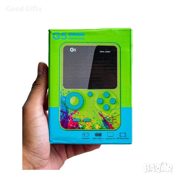 Ретро конзола G5 с 500 класически игри – преносима игрова конзола с TV връзка и цветен дисплей, снимка 1