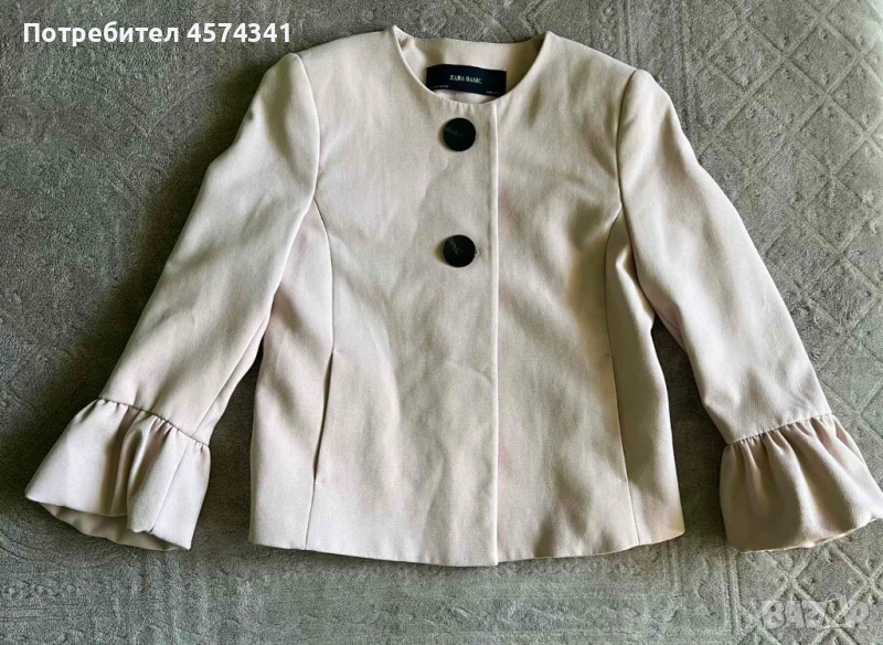 Розово дамско сако ZARA, снимка 1