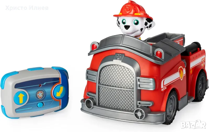 Кола с дистанционно PAW PATROL Пожарна кола на МАРШАЛ Spin Master, снимка 1