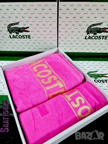 комплект хавлии lacoste louis vuitton calvin klein hermes, снимка 2 - Други стоки за дома - 51458657