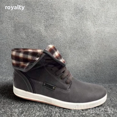 Мъжки топли кецове-сиви