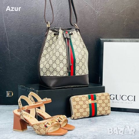 дамски обувки, чанта и портмоне gucci , снимка 11 - Чанти - 46484757