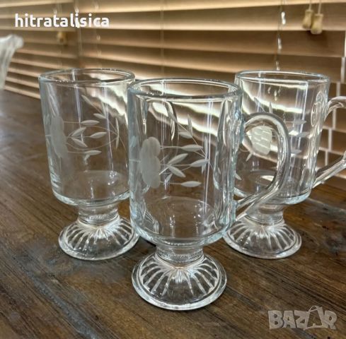 3бр стъклени чаши, снимка 1 - Чаши - 45697319