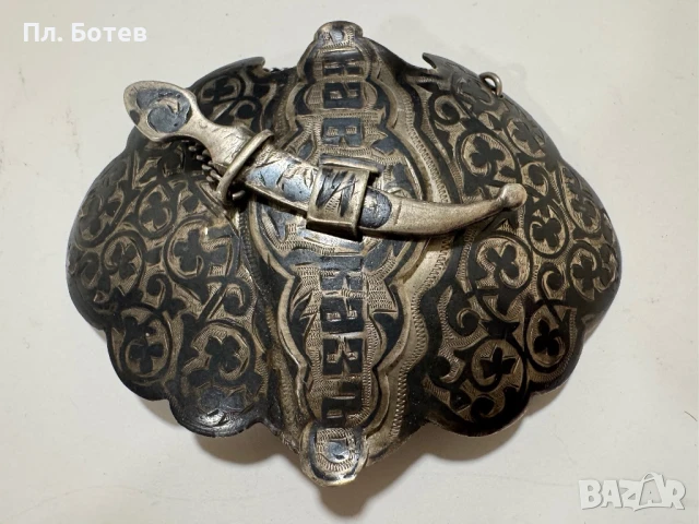 Стара сребърна пафта Кавказъ, снимка 1