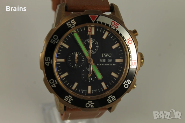 Мъжки Ръчен Хронограф IWC Aquatimer Rose Gold, снимка 4 - Мъжки - 53114180