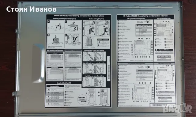 Сървър HP ProLiant ML350 Generation 4p and Generation 4 system options, снимка 6 - Работни компютри - 48291877