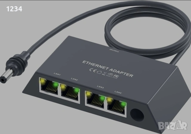 Starlink Ethernet Adapter Gen 3 / Mini – 4 порта, Gigabit, Plug & Play