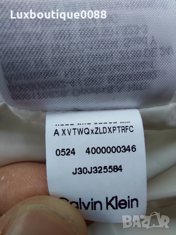 Използвано в отлично състояние зимно пухено яке Calvin Klein L, снимка 5 - Якета - 52868514