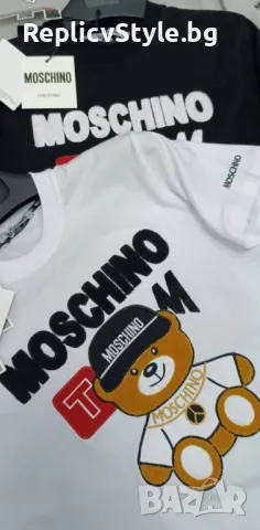 Мъжка тениска Moschino в 2 цвята, снимка 2 - Тениски - 48928274