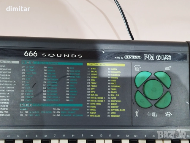 Синтезатор BONTEMPI PM61-S, снимка 3 - Синтезатори - 52837249