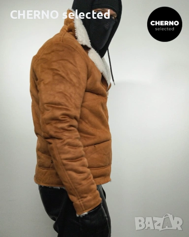 Мъжко шерпа яке тип байкър SAINT MORTA Renegade Faux Suede Sherpa Biker – размер L – Отлично състоян, снимка 6 - Якета - 53623447