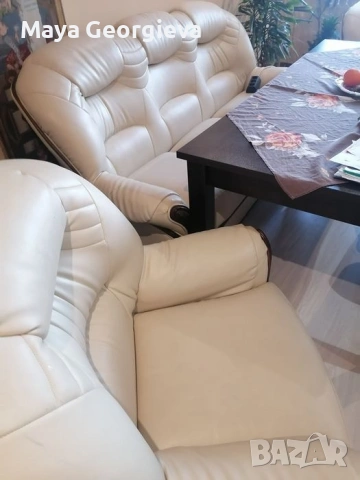 Кожена холна гарнитура 