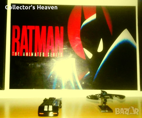 Сет от 2 метални модела на DC Comics Hot Wheels Batman BATPLANE и BATMOBILE 1/64 Батман , снимка 1 - Колекции - 44973780