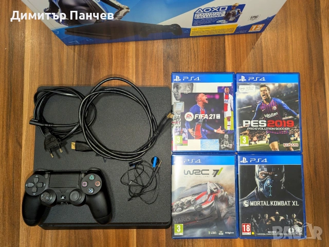 Игрова конзола Sony PlayStation 4 с игри, снимка 2 - PlayStation конзоли - 53825706