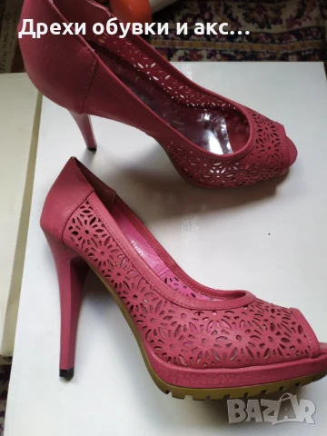 Сандали на висок ток 37 номер носени веднъж, снимка 4 - Дамски ежедневни обувки - 40727070