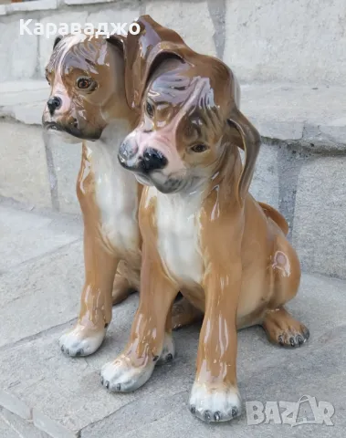 Италианска Композиция Боксери, снимка 3 - Статуетки - 49956717