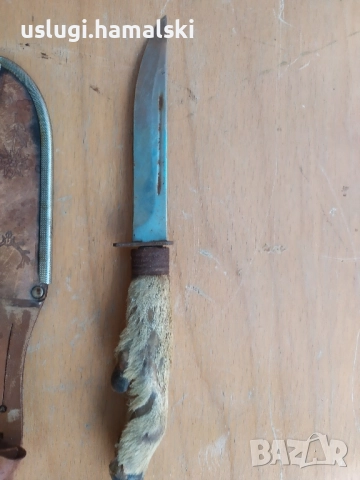 Стар ловен нож, снимка 2 - Антикварни и старинни предмети - 52062673