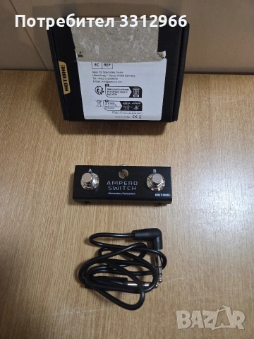 Чисто нов Hotone Ampero Switch, компактен двоен футсуич за китарни ефекти. 
