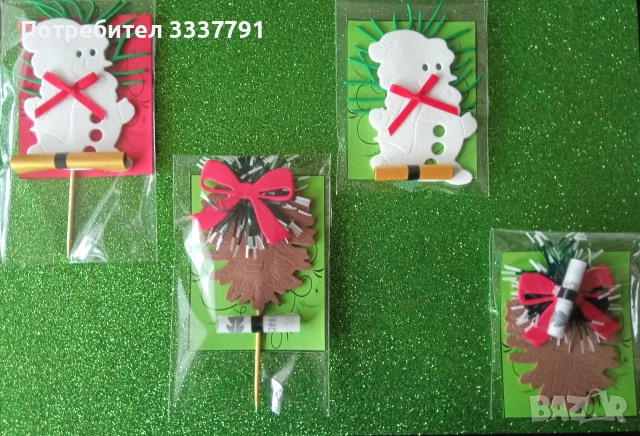 Ръчно изработени коледни късмети, снимка 14 - Други стоки за дома - 52592020