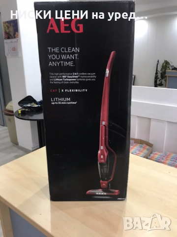 Безжична прахосмукачка AEG CX7 LITHIUM 2в1, снимка 3 - Прахосмукачки - 51690832