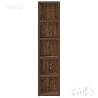 vidaXL CD шкафове, 2 бр, кафяво дъб, 21x16x93,5 см, инженерно дърво(SKU:815320), снимка 4 - Шкафове - 49194790