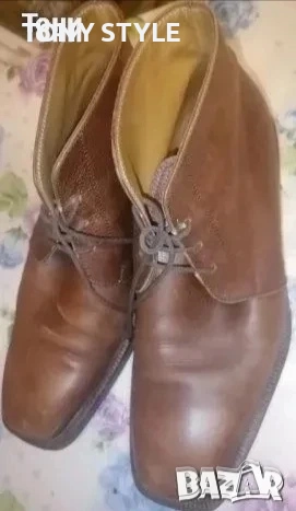 VIBRAM Оригинал Нови Мъжки Боти Изцяло от Естествена Кожа 44, снимка 5 - Мъжки боти - 51489793