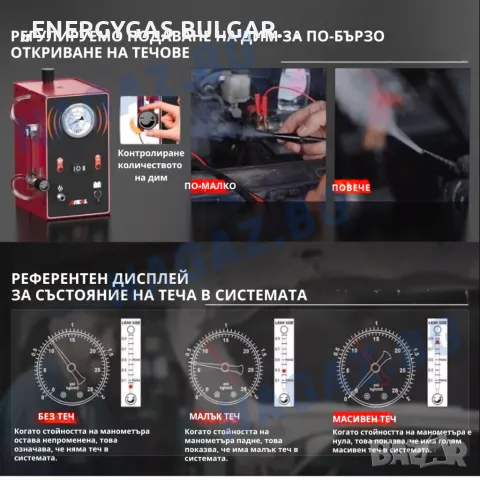 Машина за пушек(дим) / Димогенератор ANCEL S300/Диагностика/Автотестер, снимка 4 - Аксесоари и консумативи - 50236778