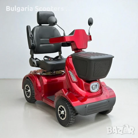 Четириколка за инвалиди на ток MaxElectric F3 2000W - Red, снимка 2 - Инвалидни скутери - 51261509