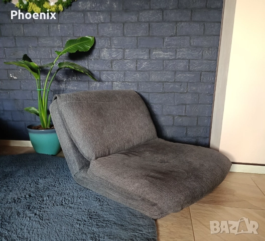 Разтегателно кресло VEGGER сив текстил - Jysk, снимка 1