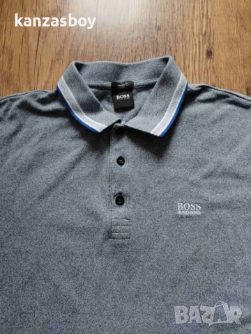 Boss Polo Paddy 50398302 Szary Regular Fit - мъжка тениска р-р XL, снимка 2 - Тениски - 52335145