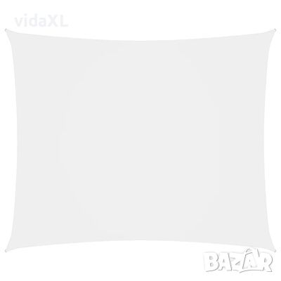 vidaXL Платно-сенник, Оксфорд текстил, правоъгълно, 6x8 м, бяло（SKU:135278