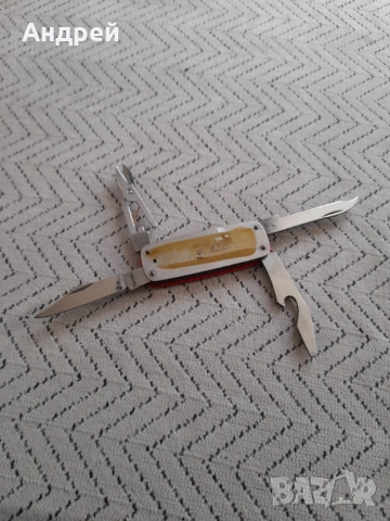 Стар джобен нож,ножка Marlboro,Rostfrei, снимка 4 - Други ценни предмети - 53047865