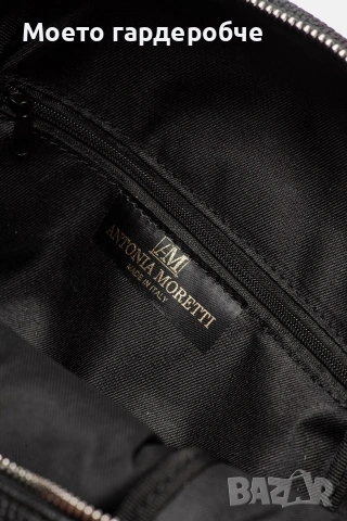 Дамска черна раница естествена кожа, снимка 6 - Раници - 53097243